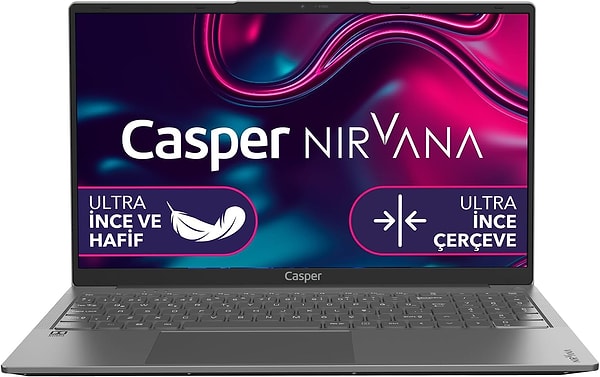 Casper Nirvana X600.1270-DF00X-G-F Intel Core i7-12700H 32GB RAM 1TB Dizüstü Bilgisayar