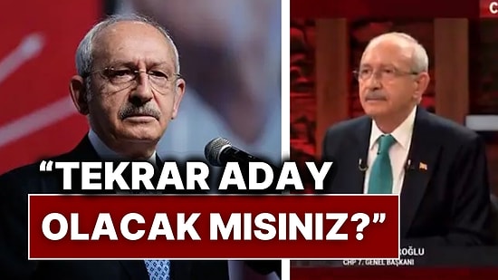 Kemal Kılıçdaroğlu’na Yeniden Aday Olup Olmayacağı Soruldu: “Bir Kez Oldum, Bir Daha Olmayacağım”