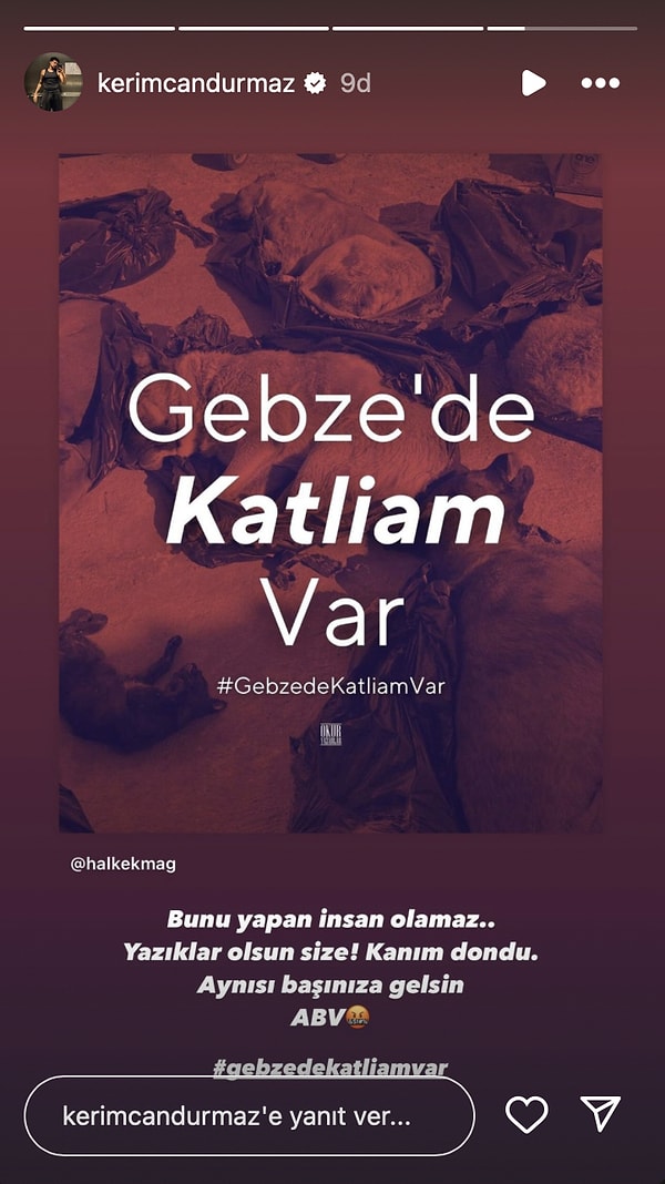 Kerimcan Durmaz, Gebze'de yaşanan katliama tepki gösterdi.