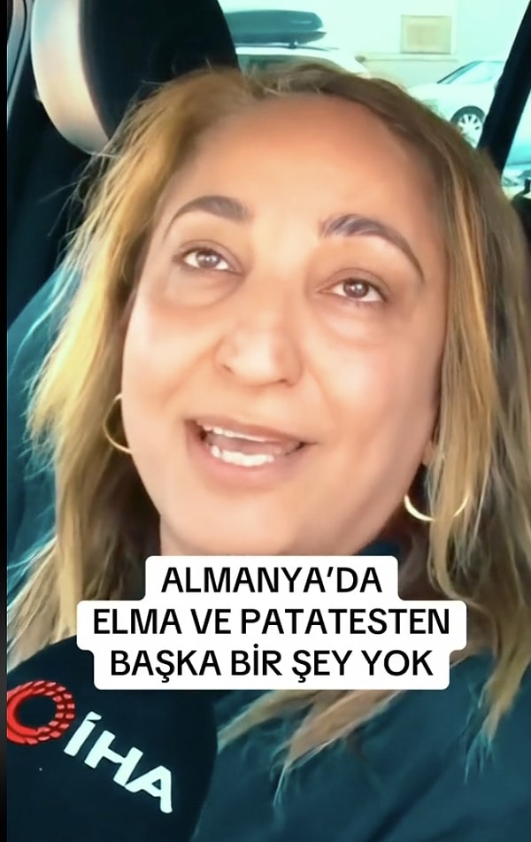 Almanya'dan Türkiye'ye tatilini geçirmek için gelen bir gurbetçi Almanya'da patates ve elma dışında bir şey olmadığını iddia etti. Gurbetçinin "Almanya'da elma ve patatesten başka bir şey yok. Türkiye'nin her köşesi, incir, karpuz kavun..." sözleri tepki çekti.