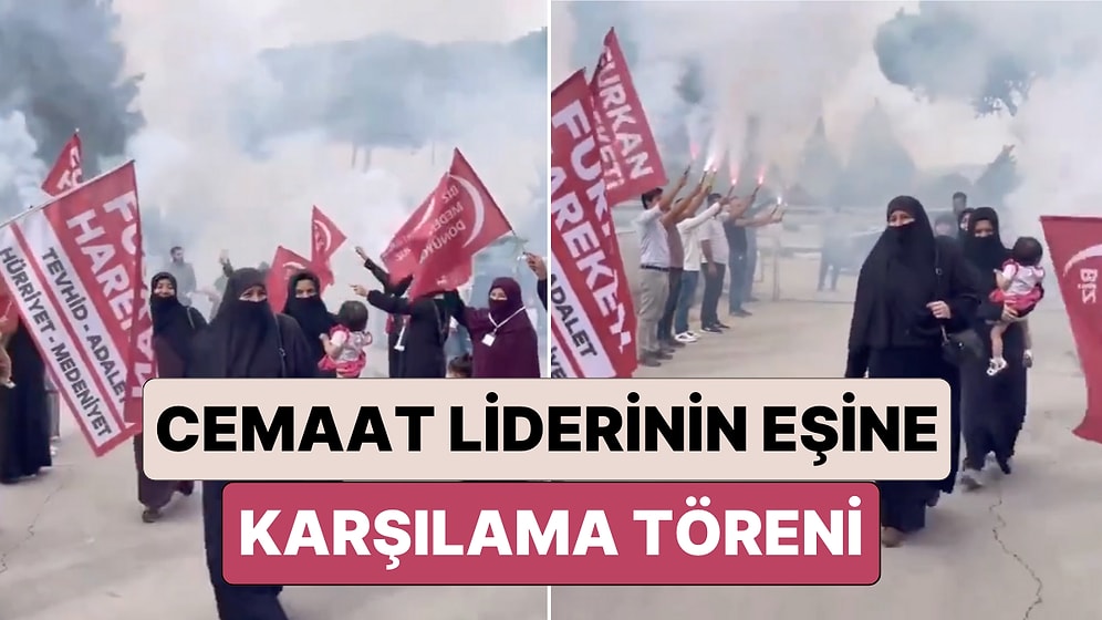 Taraftar Grubu Gibi: Furkan Cemaati Liderinin Eşi İçin Manisa'da Düzenlenen 'Görkemli' Karşılama Töreni