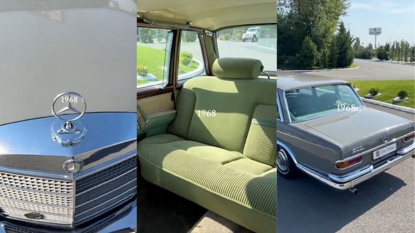 Bir araba koleksiyoneri tarafından özenle korunan 1968 model Mercedes 600 Pullman'ın görüntüleri izleyenleri hayrete düşürdü.