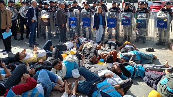 Manisa’dan Ankara’ya yürüyerek gelen ve haklarını almak için 51 gündür direnen madenciler, 2 gün önce ise açlık grevine başlamıştı.