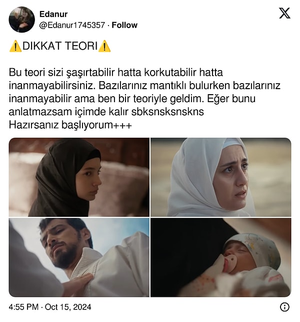 Biz tüm bunlar üstüne düşünedururken bir X kullanıcısı Zeynep ve Gülayşe ile ilgili yepyeni bir teori üretti.