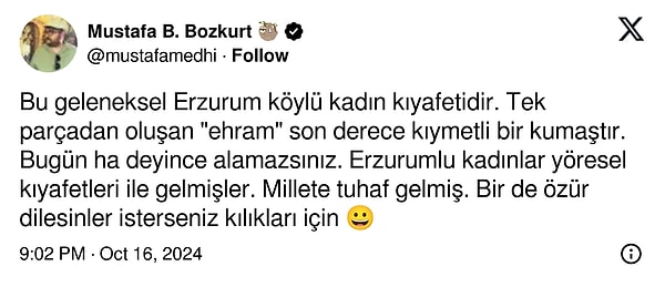 Peki kadınların giydiği bu kıyafet nedir?