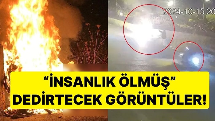 Balıkesir'de 'İnsanlık Ölmüş' Dedirtecek Görüntüler: Duvara Çarpıp Alev Alan Motorculara Kimse Yardım Etmedi