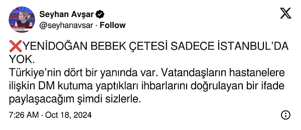 "Yenidoğan bebek çetesi sadece İstanbul'da yok!" 👇