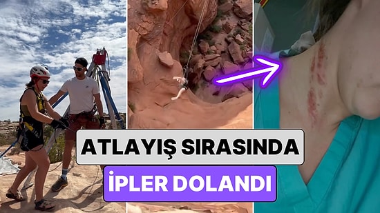 Bungee Jumping Yapan Bir Kadın Atlayış Sırasında İpler Dolanınca Felaketin Eşiğinden Döndü