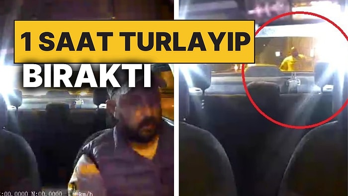 Çaldığı Taksiyi 1 Saat Turladıktan Sonra Hareket Halindeyken Bıraktı: Başka Taksici Aracı Durdurdu