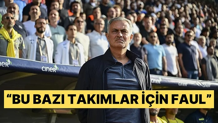 Jose Mourinho'dan Fenerbahçe'nin Yediği İkinci Gol İçin Rakiplere İmalı Gönderme