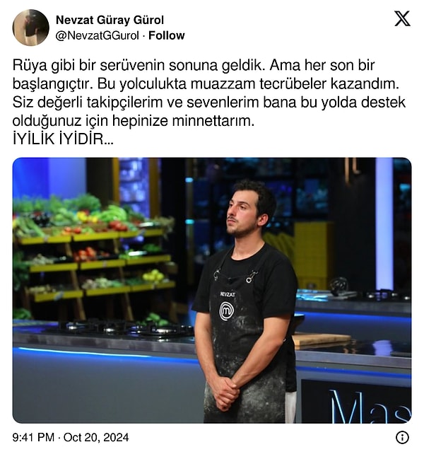 İşte o paylaşım: