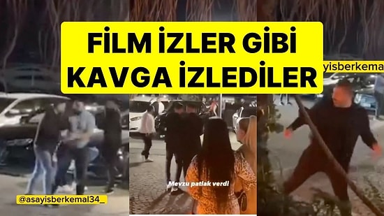 Lüks Gece Kulübü Önünde Kavga Çıktı: Şişe ve Sopalı Kavga Film Gibi İzlendi