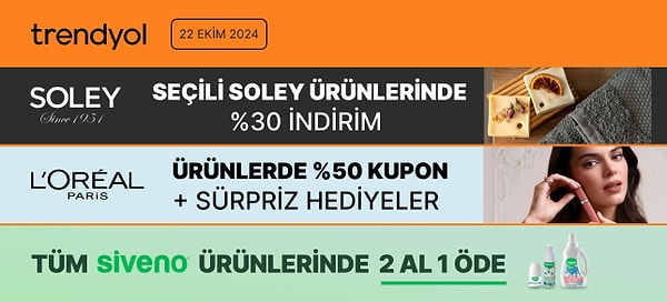 Trendyol İndirimlerine de Göz Atmadan Geçme