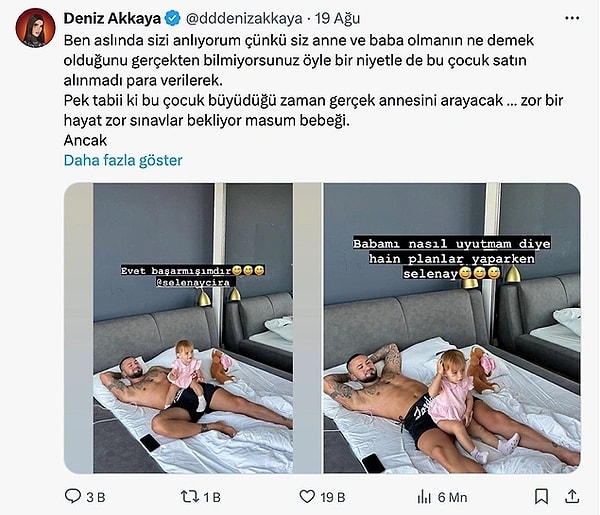 Akkaya, hem Twitter (X) hem de canlı yayınlar üzerinden ateş püskürmüş ve Çıra'yı "Soy bağı bozuluyor" diyerek topa tutmuştu.