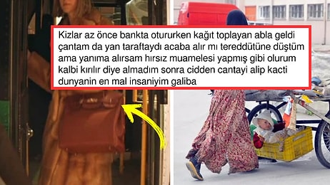 Güvenimiz Kırıldı: Kağıt Toplayan Kadının Bankta Otururken Çantasını Çaldığını İddia Eden Kullanıcı