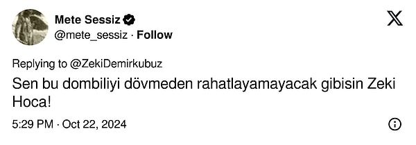 Demirkubuz'un cevabı sosyal medyada dikkat çekti. Kullanıcılar ünlü yönetmene birbiri ardına yorumlar yağdırdı. Gelin hep birlikte onlara bakalım: