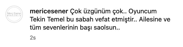 Ünlü oyuncunun vefatını ise geçtiğimiz saatlerde menajeri duyurdu 👇🏻