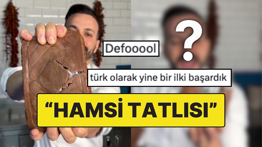 Bu Gözler Bunu da Gördü! Dubai Çikolatasının Karadeniz Versiyonu Yapıldı