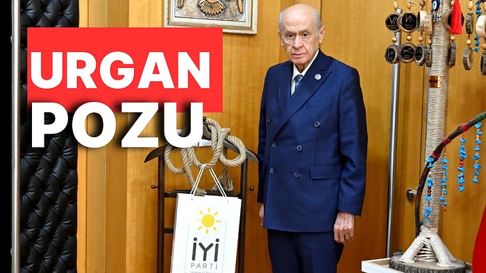 MHP Liderinden Urganla Poz: Müsavat Dervişoğlu’nun Kürsüden Attığı Urgan Bahçeli’nin Odasına Asıldı