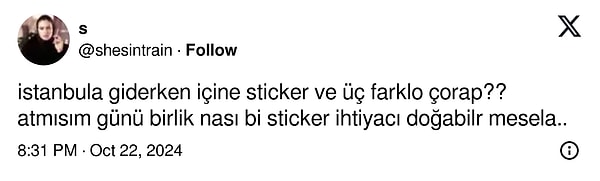 Tabii sticker olmazsa olmaz... 👇