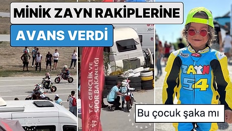 Kenan Sofuoğlu'nun Minik Oğlu Zayn Yarış Sırasında Kenarda Bekleyerek Rakiplerine Avans Verdi