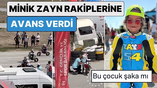 Kenan Sofuoğlu'nun Minik Oğlu Zayn Yarış Sırasında Kenarda Bekleyerek Rakiplerine Avans Verdi