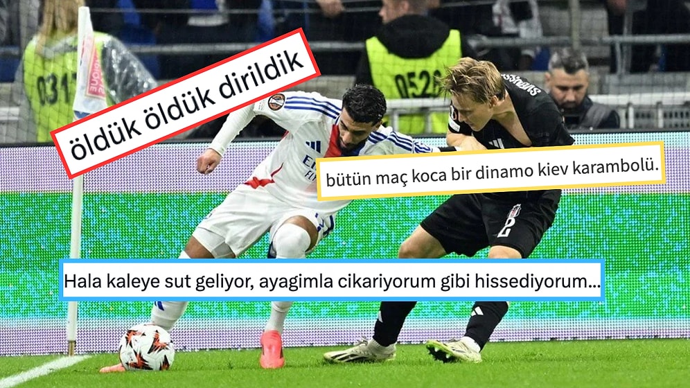 Beşiktaş'ın Deplasmanda Lyon'u Yendiği Maça Sosyal Medyadan Bomba Yorumlar Geldi!