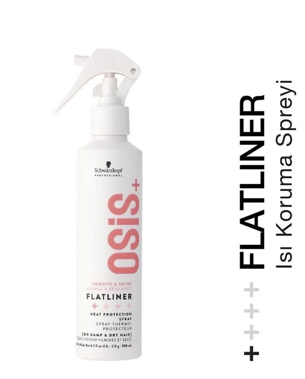 Osis Flatliner Isı Koruyucu Elektriklenme Karşıtı Pürüzsüzlük Spreyi 200ml