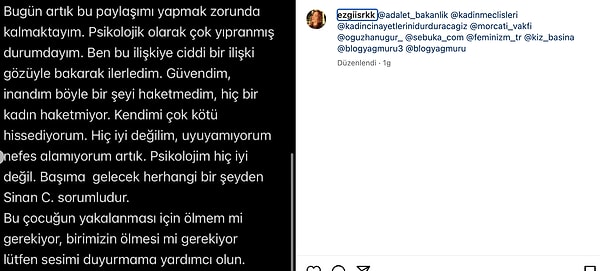 “Bu çocuğun yakalanması için ölmem mi gerekiyor, birimizin ölmesi mi gerekiyor. Lütfen sesimi duyurmama yardımcı olun.”