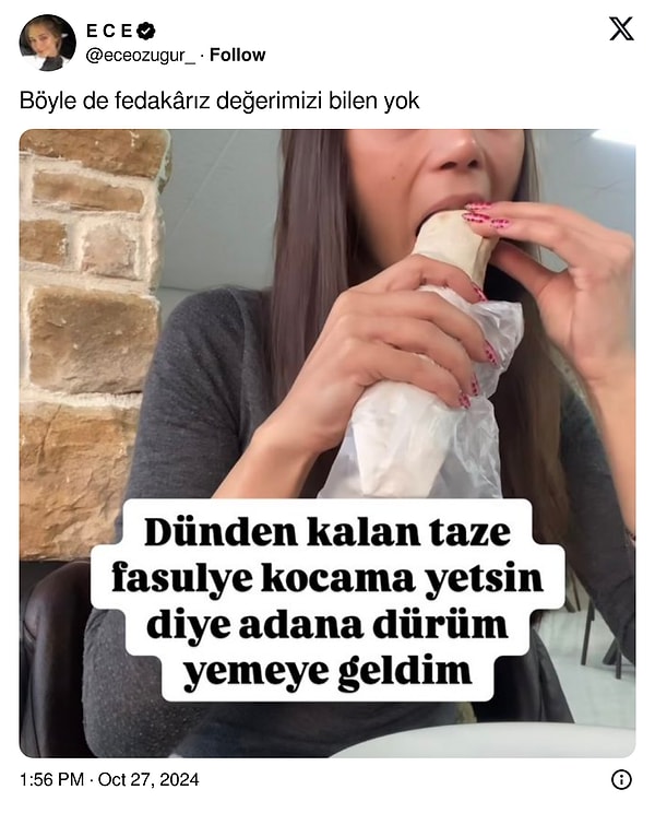 Böyle bir fedakarlık...