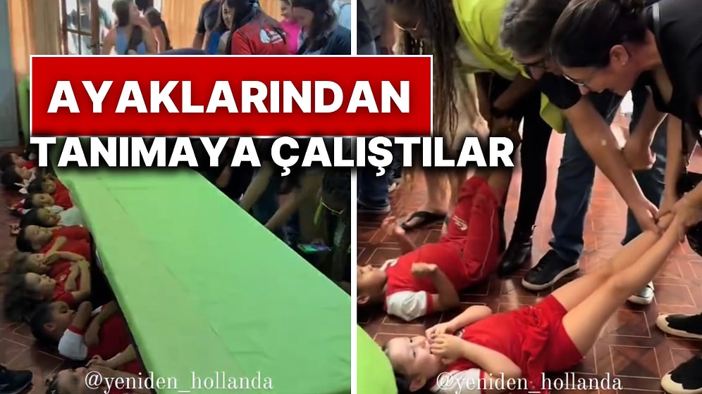 Çocuklarını Kreşten Almaya Gelen Ebeveynlere Sınav: Ayaklarından Tanımaya Çalıştılar