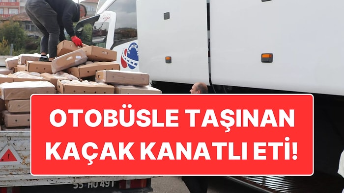 Gıda Teröristleri Yine Yakalandı: Otobüsün Bagajında 2 Ton 100 Kilo Kanatlı Eti Taşımışlar!