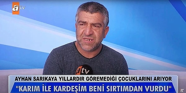 2023 yılında eşinin kardeşiyle evlenmesi sonucu Müge Anlı'ya başvuran Ayhan Sarıkaya'nın cansız bedeni komşuları tarafından evinin bahçesinde bulundu.