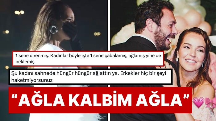 Geçen Yıl Boşanma İddialarının Ardından Bengü'nün Sahnede Gözyaşlarına Boğulduğu Anlar Yeniden Gündem Oldu