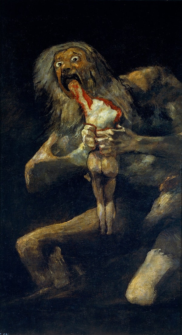 9. "Satürn"- Francesco Goya