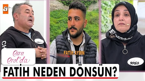 Oğlu Fatih'in kaybolması ile ilgili Esra Erol'a katılan Rabia Aydın açıklamaları ile şüphe uyandırmıştı. Oğlunun kaybından sonra evini boyatması da dikkat çekmişti.