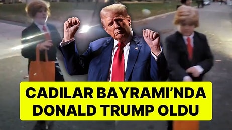 Kostümü Büyük Beğeni Topladı: Cadılar Bayramı'nda Donald Trump Olan Çocuk Güldürdü