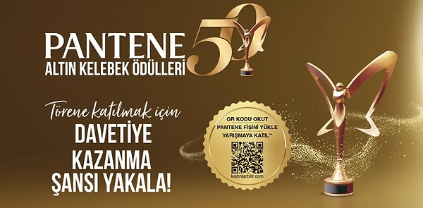 Şimdi gelelim asıl konumuza; 50. Pantene Altın Kelebek Ödülleri için bilet kazanmaya var mısın?