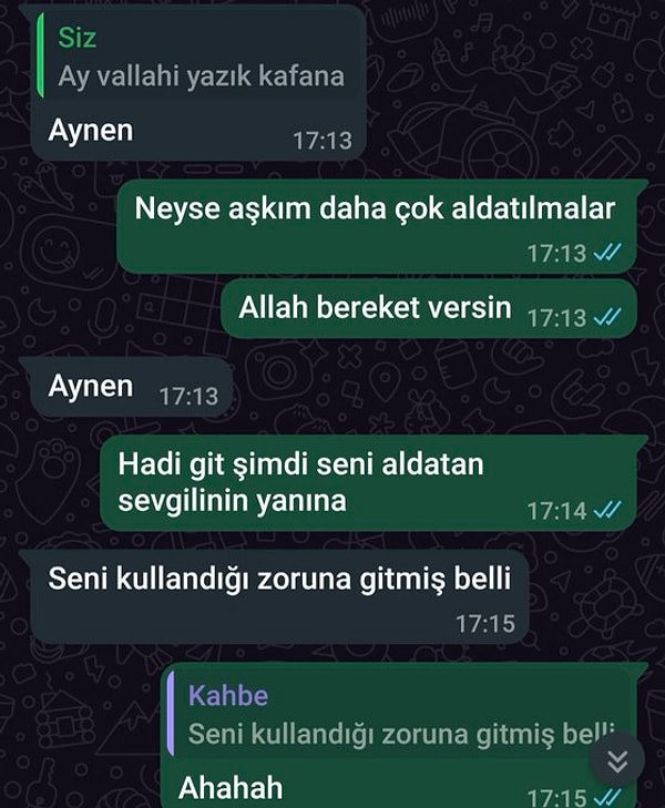 "... daha çok aldatılmalar"