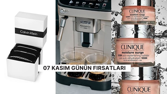 Bugün İndirimde Neler Var? Clinique Nemlendirici'den Delonghi Kahve Makinesi'ne 7 Kasım 2024 Günün Fırsatları