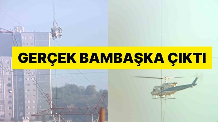 Bu da Oldu! Kocaeli'de Helikopter Havada Asılı Kaldı