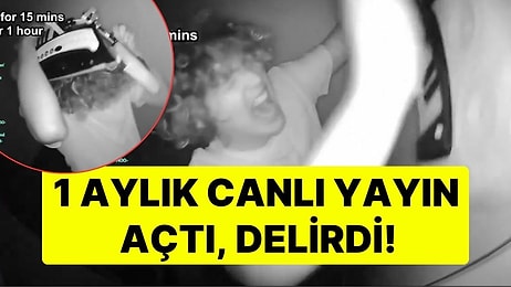 Işıksız Ortamda 1 Ay Canlı Yayın Açtı, Delirdi! Odadaki Eşyaları Kırdığı Anlar Kameralara Yansıdı