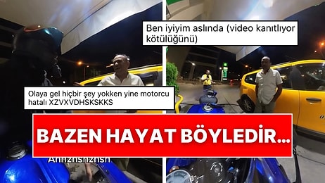 Arkasından Konuştuğunu Bilmeden Taksiciyle Muhabbet Eden Motorcunun Üzüldüğü Anlar