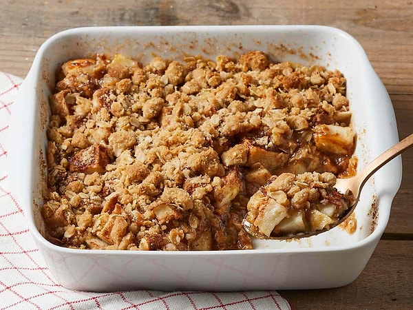 Elmalı Yulaflı Crumble!