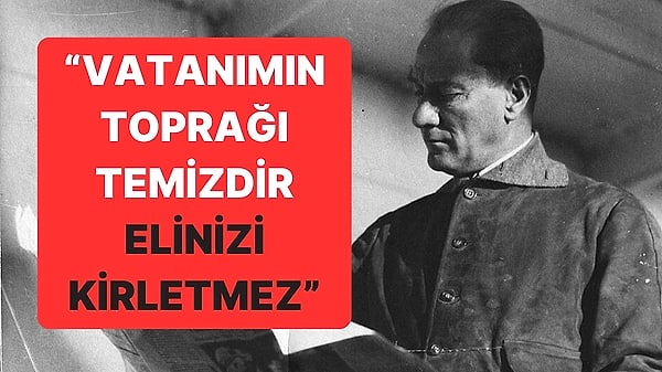 'Ey Türk Gençliği!' sözleriyle Türk gençlerine seslenen, dünyada çocuklara bayram hediye eden tek lider olmayı başaran Ulu Önder Mustafa Kemal Atatürk, sadece bir 'lider' olmanın ötesindeydi. Vefatının 86. yılında minnetle, saygıyla, sevgiyle ve en çok da özlemle andığımız Ata'mız, tüm liderlere örnek olması gereken bir şahsiyetti. Bunun en büyük kanıtını da zor durumlarda kurduğu cümlelerde buluruz. Peki biraz da Atatürk'ün ne kadar önemli bir lider olduğunu gözler önüne seren anılara bakmak ister misiniz?