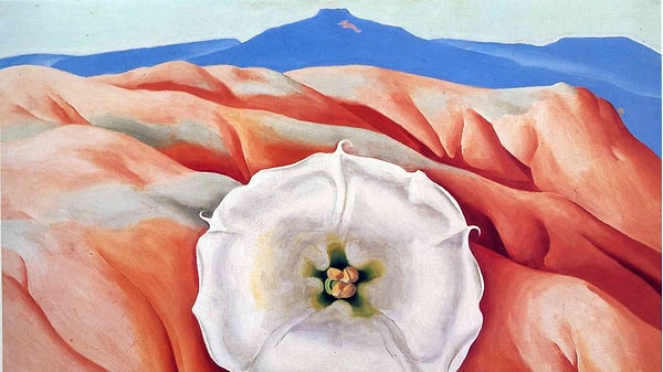 3. Georgia O'Keeffe - Beyaz Çiçekler Serisi