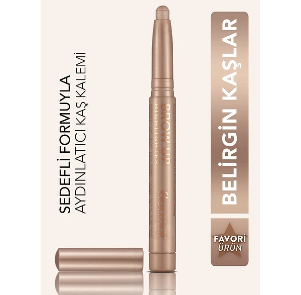 9. Flormar Kremsi Dokulu Brow Up Highlighter Pencil Aydınlatıcı Kalem - Uçuk Kahve