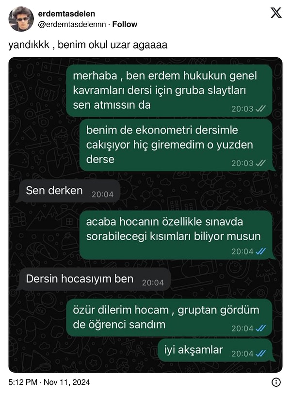 İşte o paylaşım👇