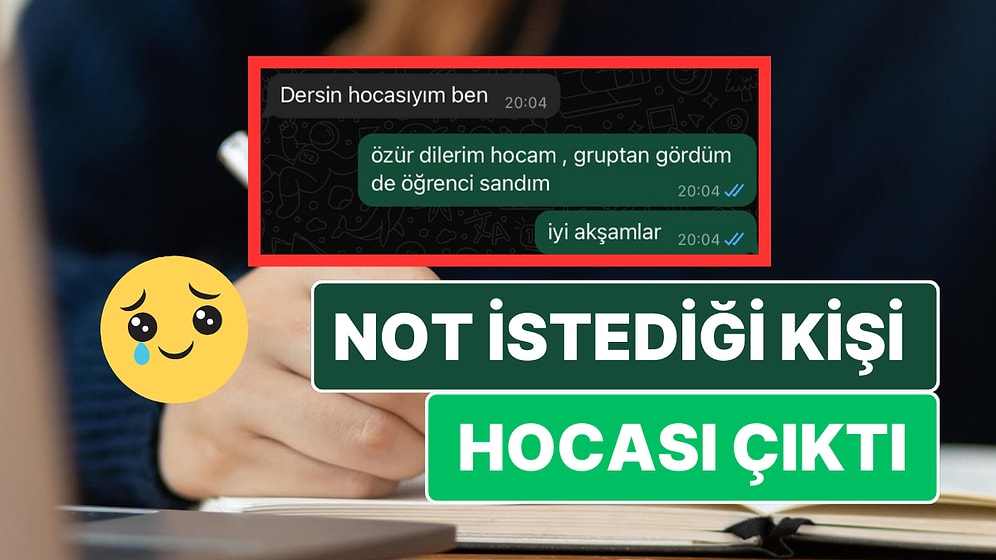 Not İstediği Kişi Dersin Hocası Çıktı! Öğrencinin WhatsApp Macerası Sosyal Medyada Viral Oldu