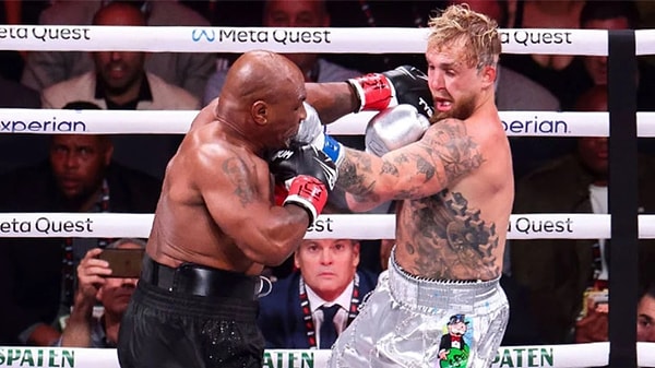 "Demir" lakaplı efsane ağır sıklet şampiyonu Mike Tyson ve Jake Paul karşılaşmasının kazananı 27 yaşındaki Paul oldu.